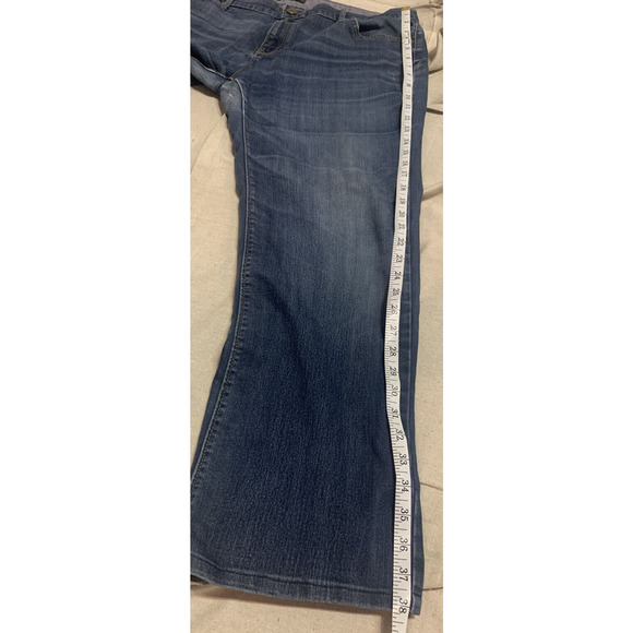 Eddie Bauer Bootcut Jeans Womens 16x33 Cotton Blue Denim Pants Mid-rise Trousers - Picture 15 of 16